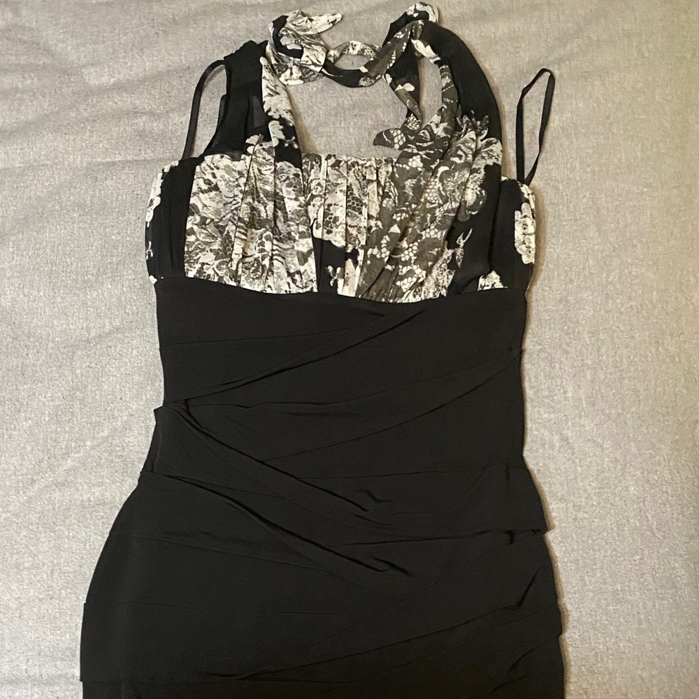 Sweet Storm Black and White Dress